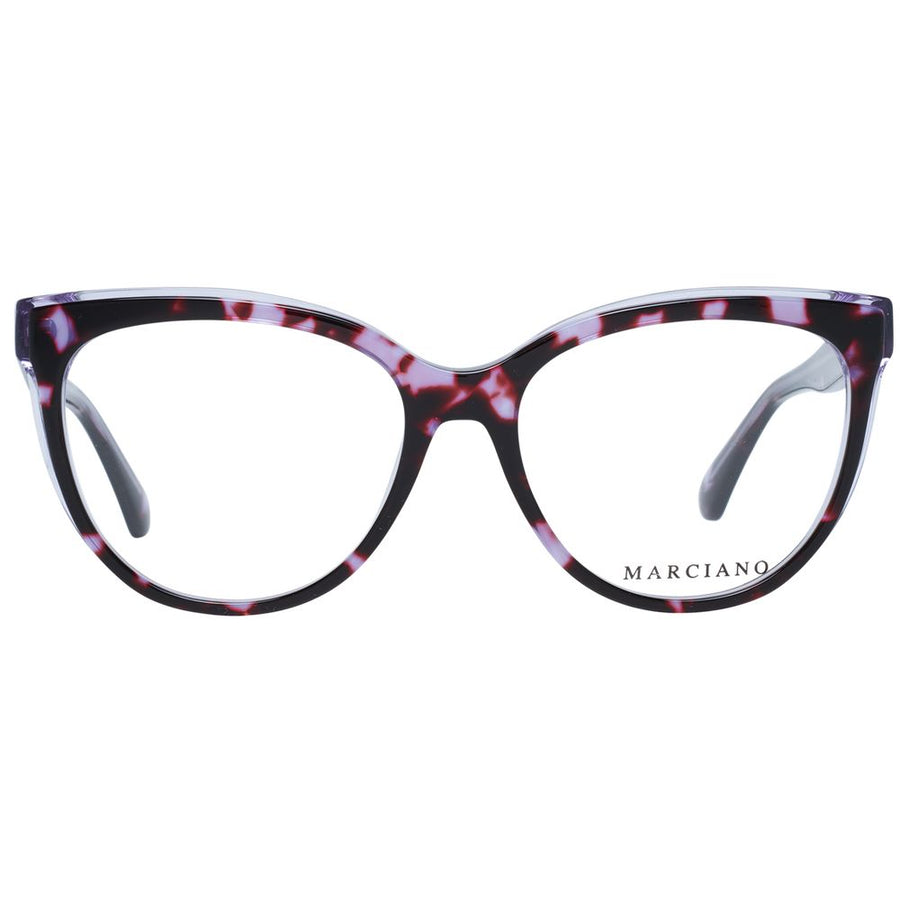 Purple and pink tortoiseshell acetate cat-eye glasses frames
