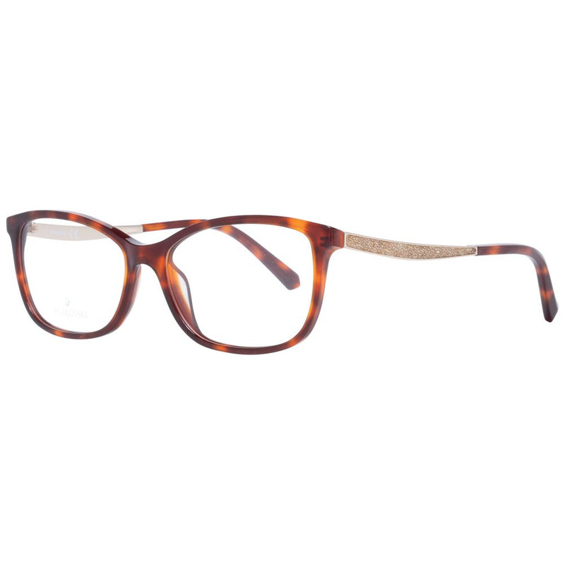 Swarovski brown tortoiseshell plastic eyeglass frames with glittery temples