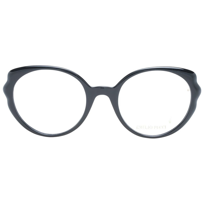 Emilio Pucci black plastic cat-eye eyeglass frames
