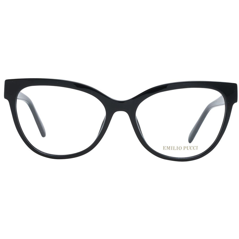 Emilio Pucci black plastic cat-eye eyeglass frames