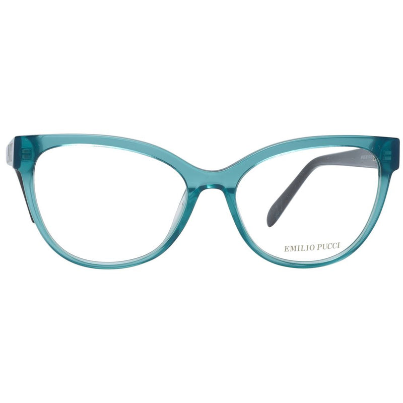 Emilio Pucci teal and black plastic cat-eye eyeglass frames