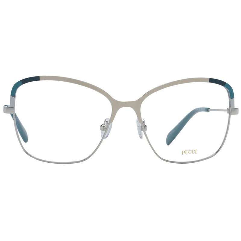Emilio Pucci multicolor metal eyeglass frames with cat-eye shape