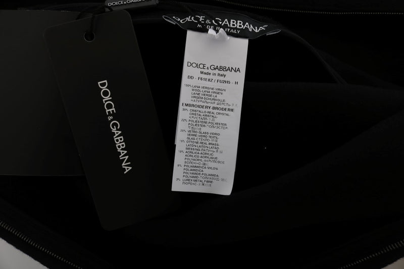 Dolce & Gabbana black wool shift dress brand labels and material tags