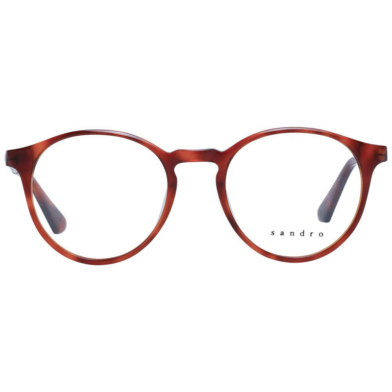 Brown tortoiseshell acetate round eyeglass frames