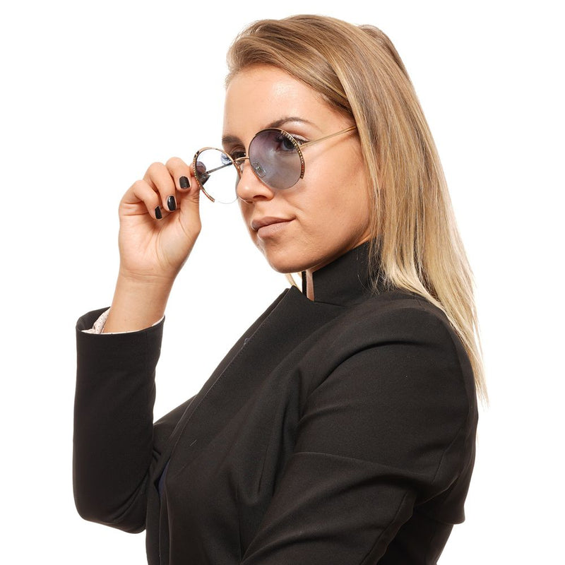 Swarovski Gold Metal Sunglasses