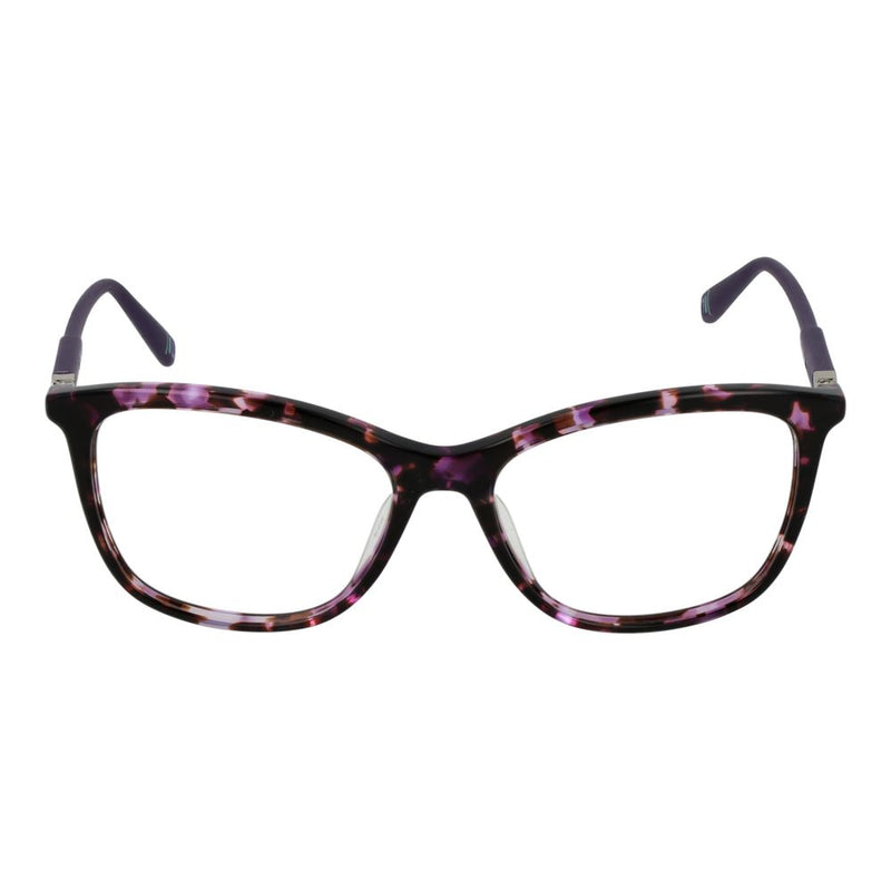 Purple tortoise shell cellulose acetate cat-eye eyeglass frames