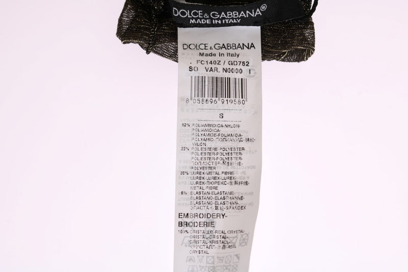 Dolce & Gabbana brand and material tag showing fabric composition and care instructions