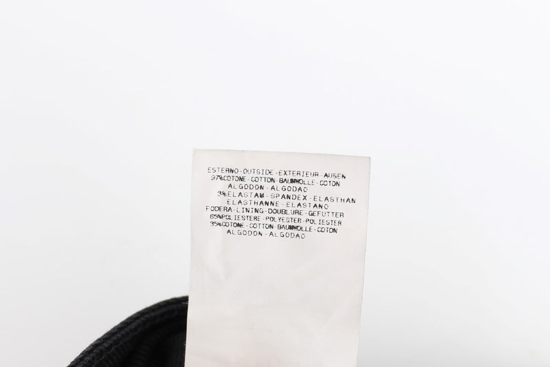 White material content label showing 97 percent cotton and 3 percent elastane