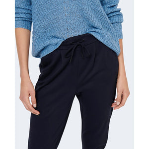 Only Blue Viscose Casual Pants