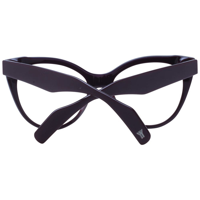 Yohji Yamamoto dark purple plastic eyeglass frames with folded temples