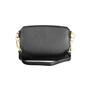 Mario Valentino Nero Polyurethane Women's Bag With Adjustable Shoulder Strap