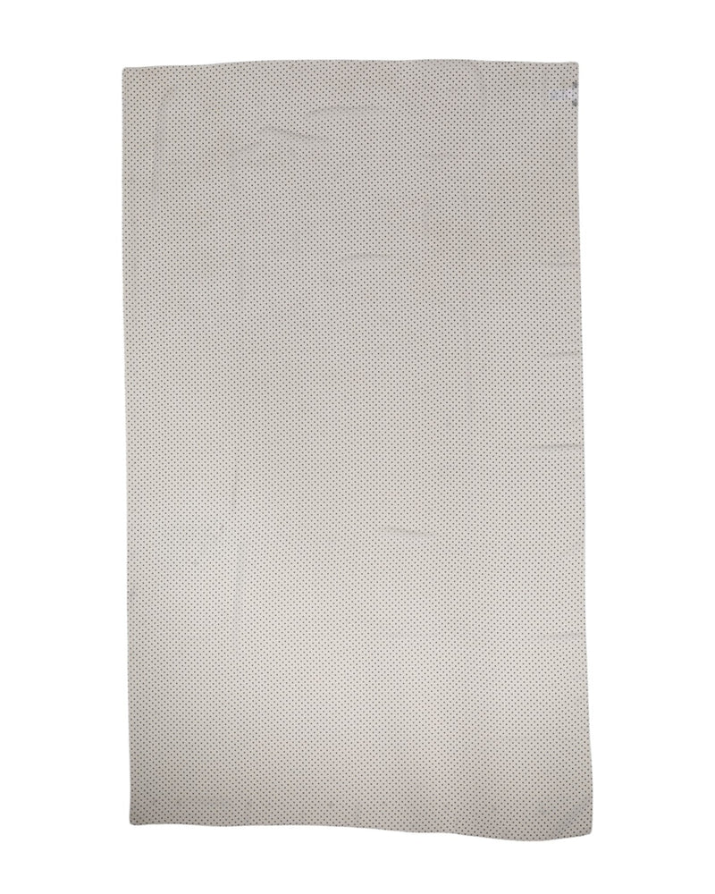 White polka dot polyester wrap shawl scarf