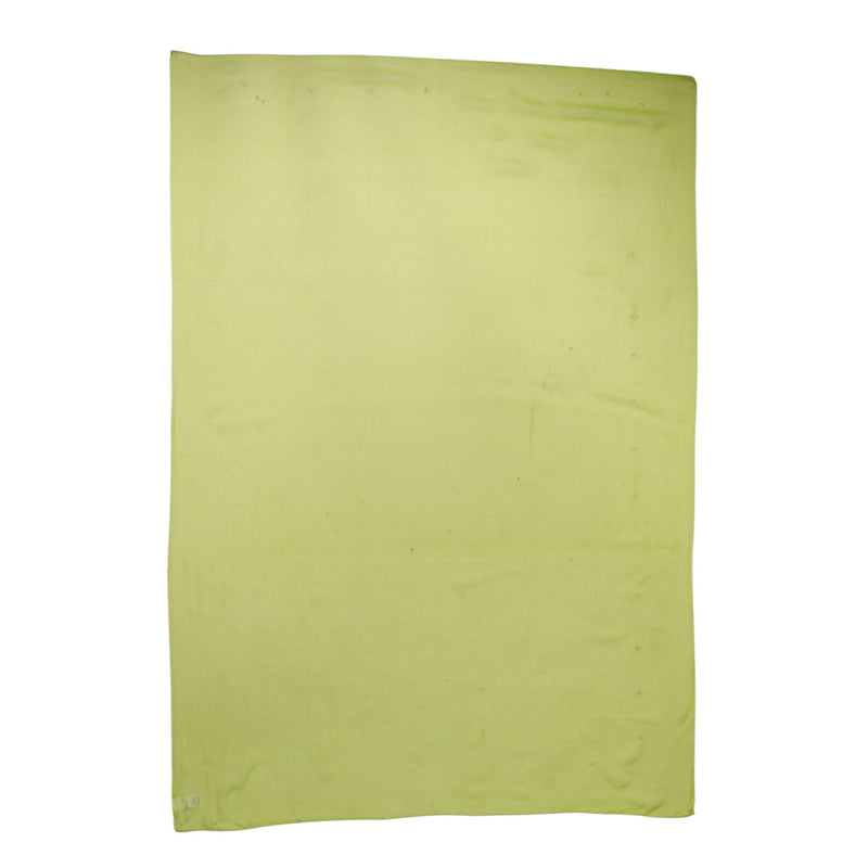 Light green silk rectangle wrap scarf laid flat