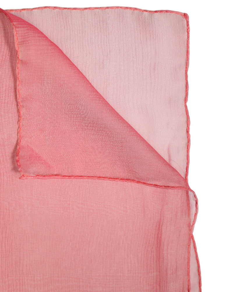 Pink silk rectangular wrap scarf
