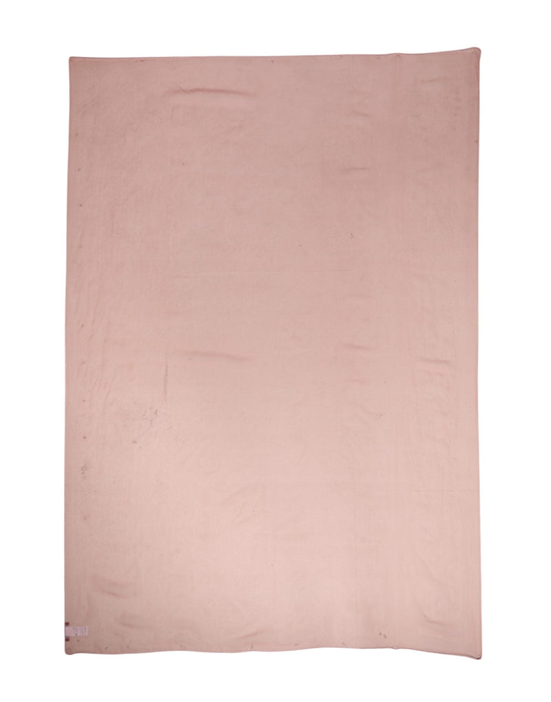 Plain pink silk rectangular wrap shawl scarf laid flat