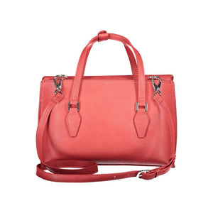 Mario Valentino Rosso Poliuretano Donna Bag With Handles and Shoulder Strap
