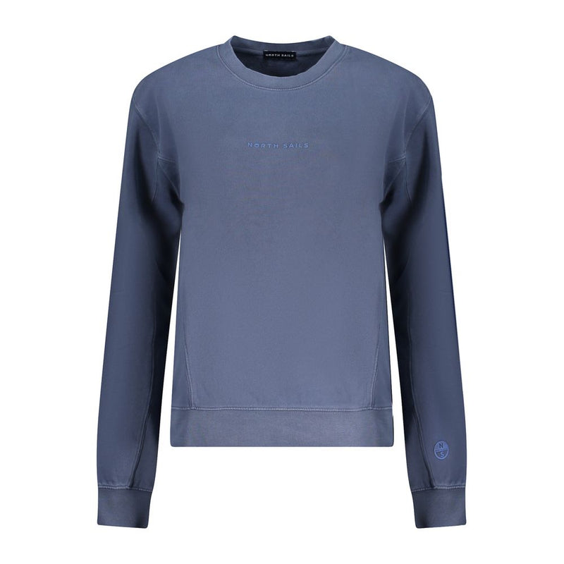 Blue cotton women crewneck sweatshirt by North Sails