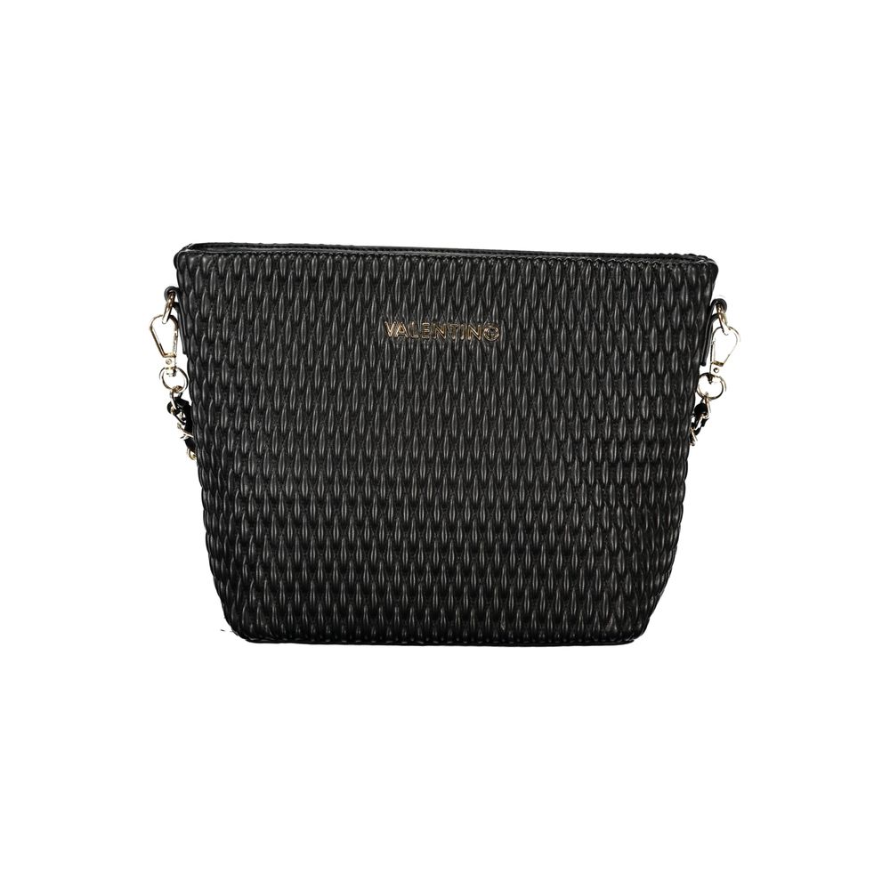 Mario Valentino Nero Poliuretano Women's Bag with Removable Shoulder Handle