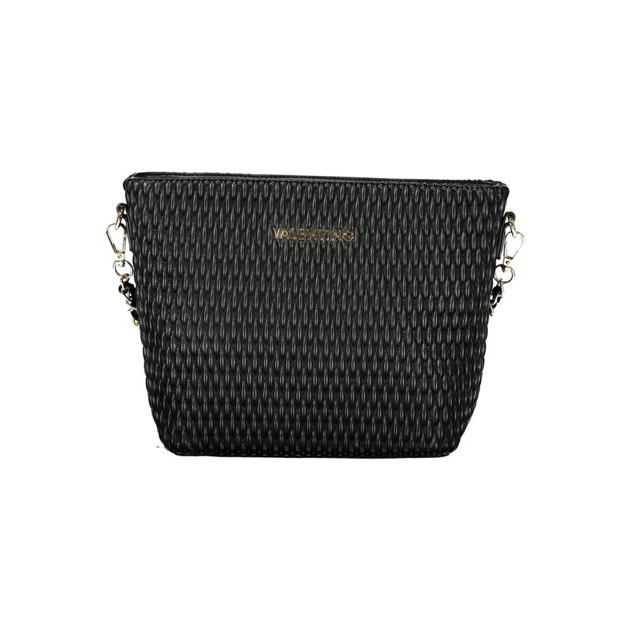 Mario Valentino Nero Poliuretano Women's Bag with Removable Shoulder Handle