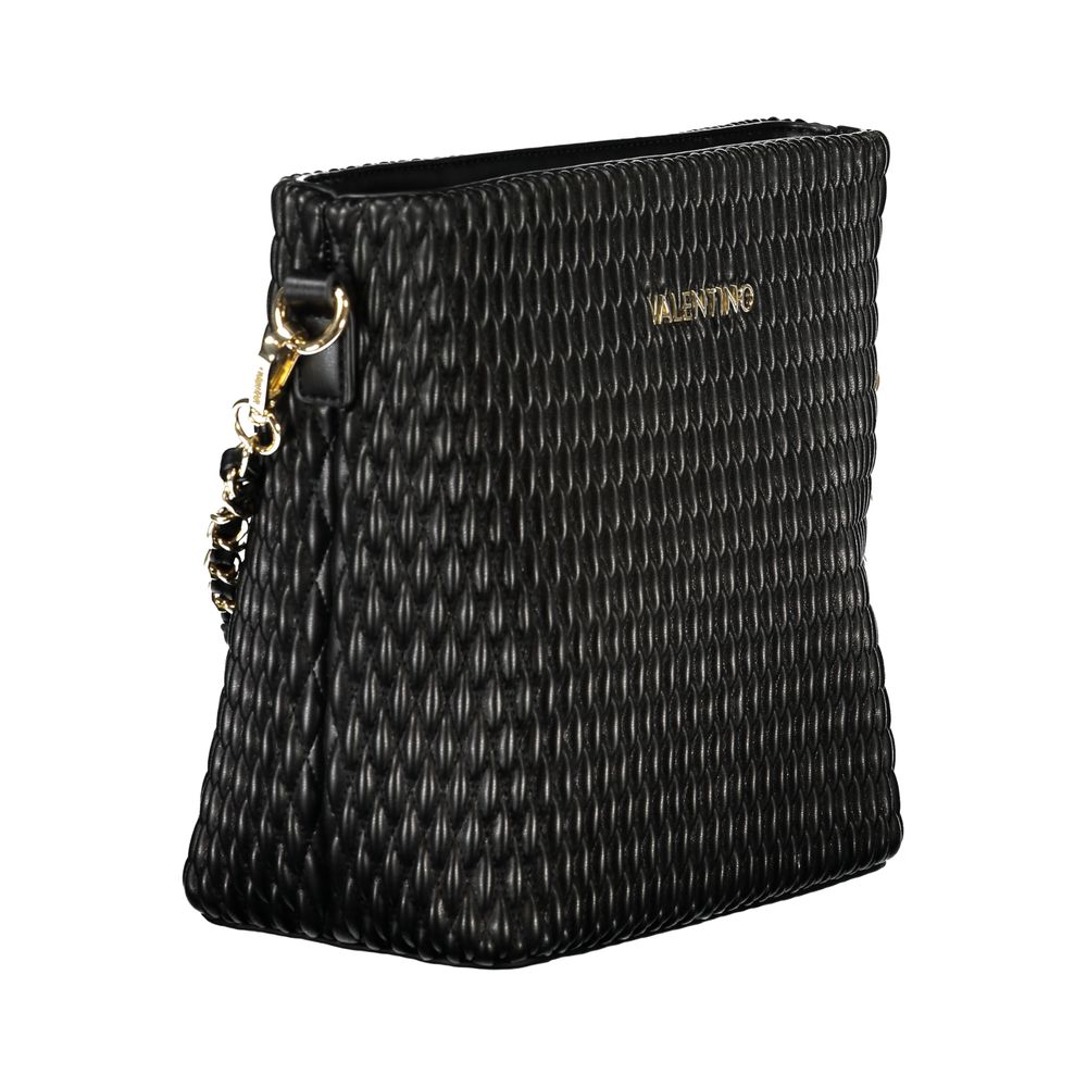 Mario Valentino Nero Poliuretano Women's Bag with Removable Shoulder Handle