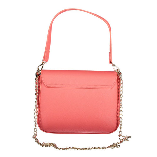 Mario Valentino Rosa Poliuretano Womens Bag with Removable Handles and Pockets