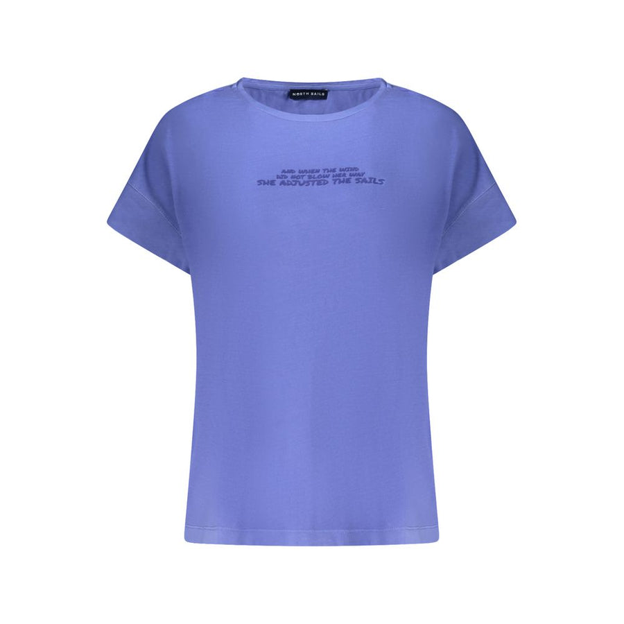 North Sails Blue Cotton Women T-Shirt