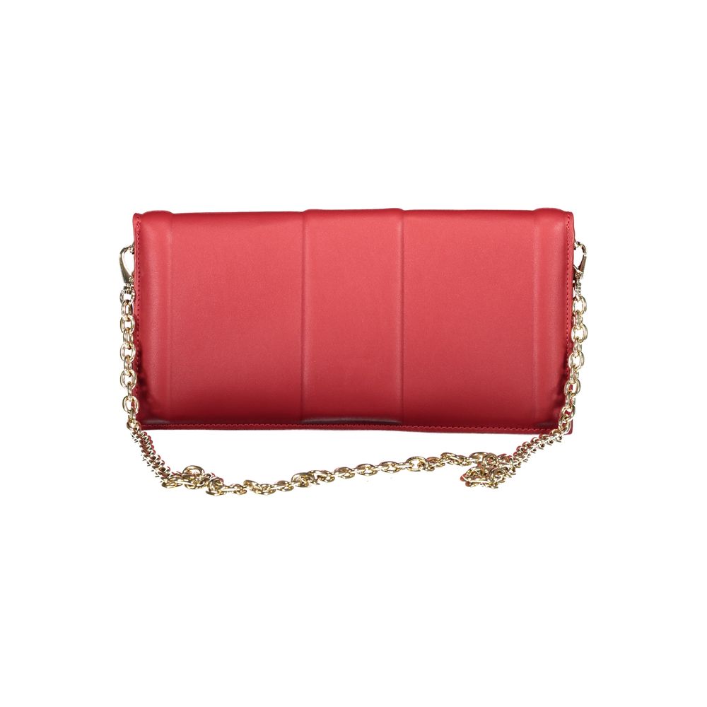 Mario Valentino Rosso Polyurethane Women's Bag for Effortless Style and Elegance