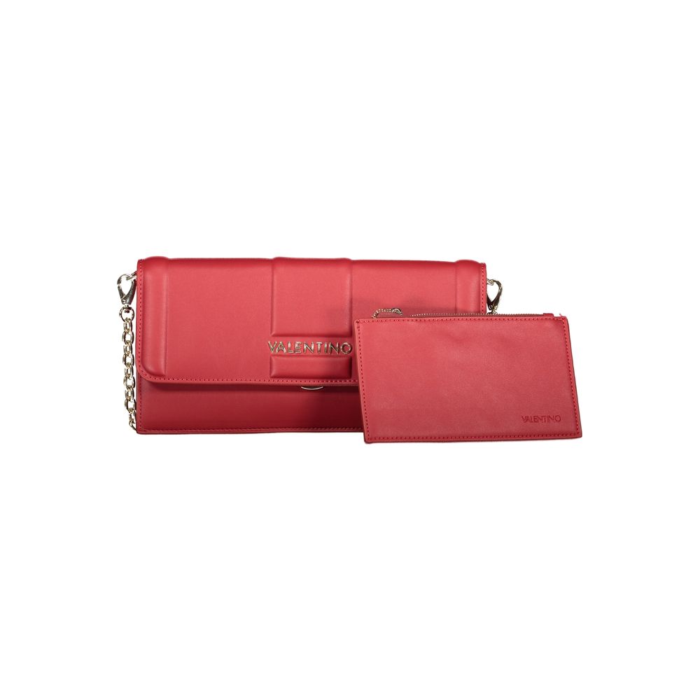 Mario Valentino Rosso Polyurethane Women's Bag for Effortless Style and Elegance