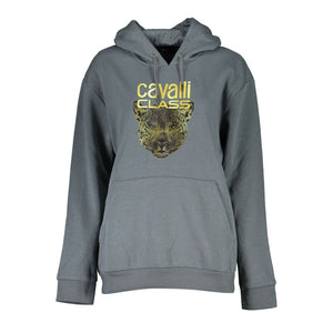 Cavalli Class Grigio Polyester Women Sweatshirt