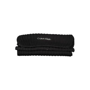 Calvin Klein Black Cotton Women Scarf