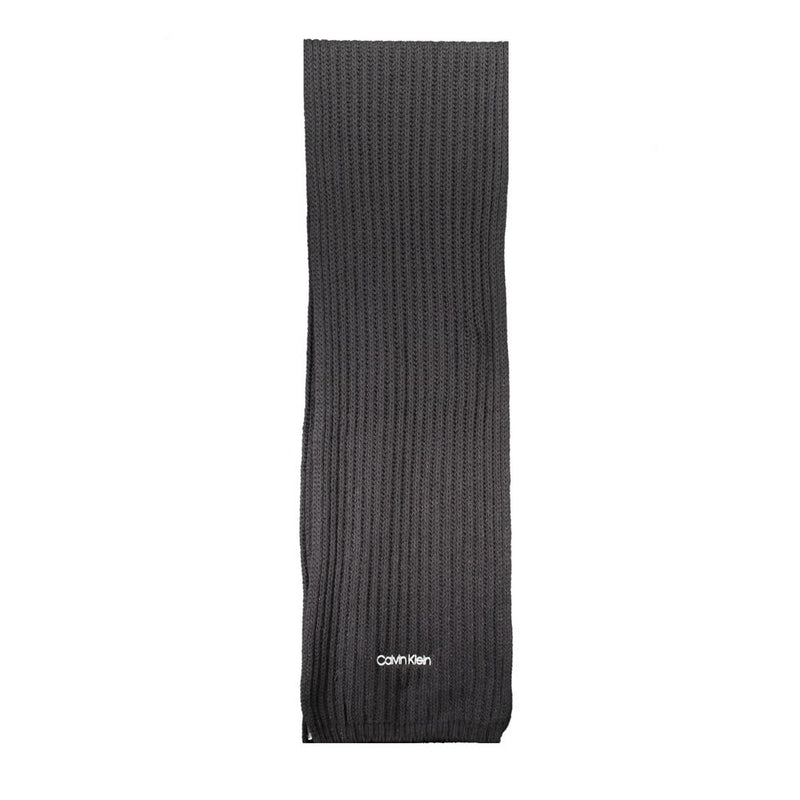 Calvin Klein Black Cotton Women Scarf