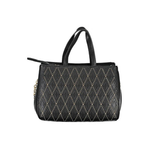 Mario Valentino Nero Poliuretano Donna Bag with Adjustable and Removable Strap