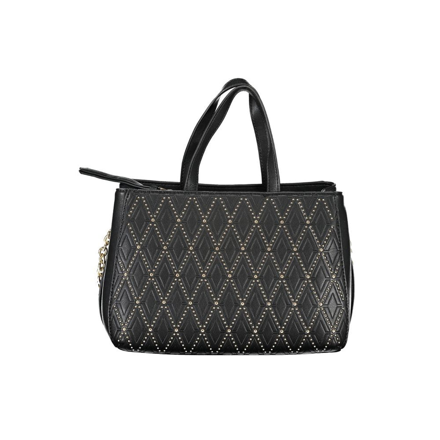 Mario Valentino Nero Poliuretano Donna Bag with Adjustable and Removable Strap