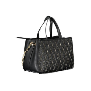 Mario Valentino Nero Poliuretano Donna Bag with Adjustable and Removable Strap