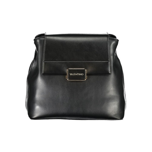 Mario Valentino Black Polyurethane Women's Backpack