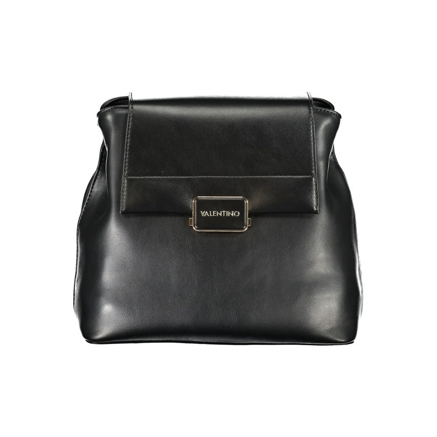 Mario Valentino Black Polyurethane Women's Backpack