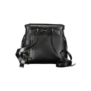 Mario Valentino Black Polyurethane Women's Backpack