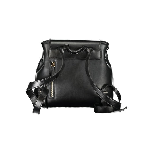 Mario Valentino Black Polyurethane Women's Backpack