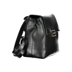 Mario Valentino Black Polyurethane Women's Backpack