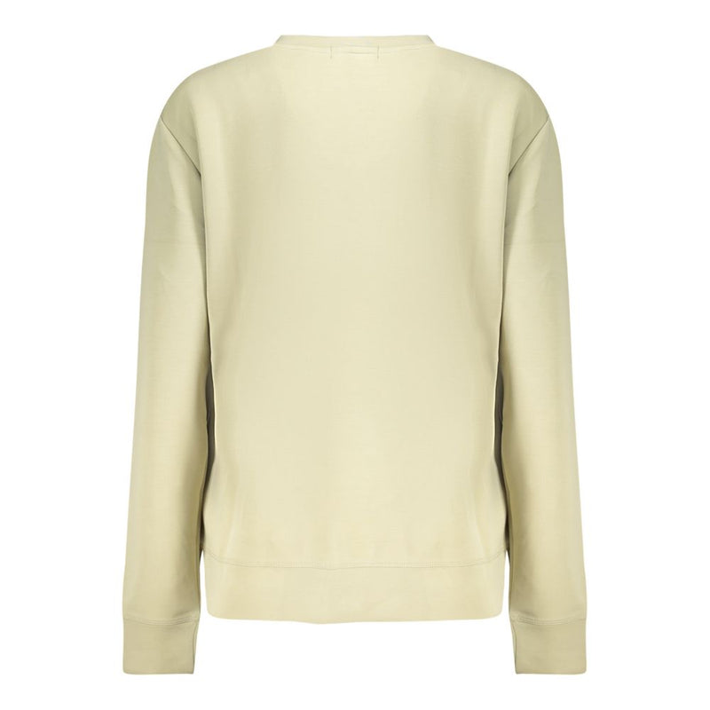 Light green modal women's crewneck sweatshirt viewed from the back