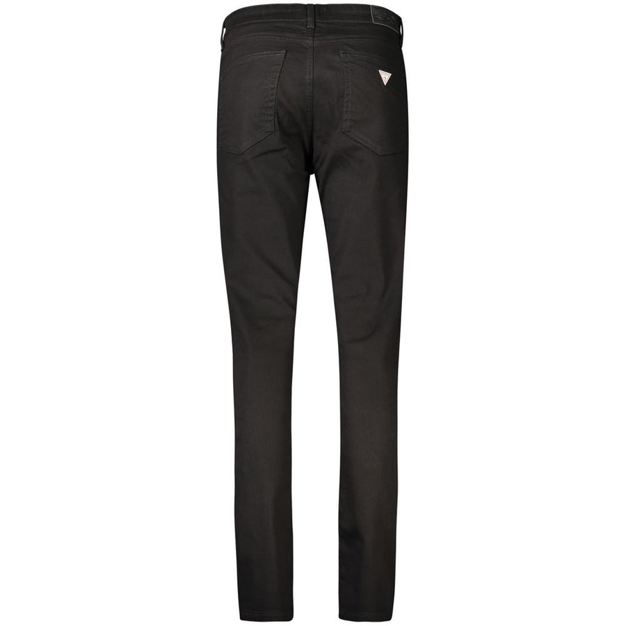 Black cotton women's skinny jeans