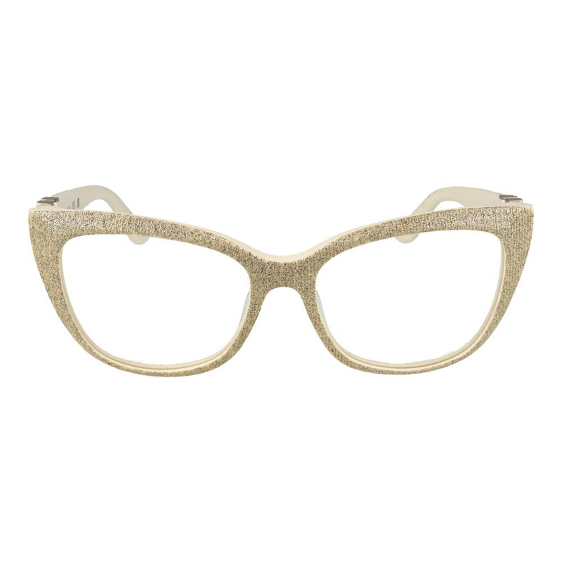 Gold glitter cat-eye acetate eyeglasses frames