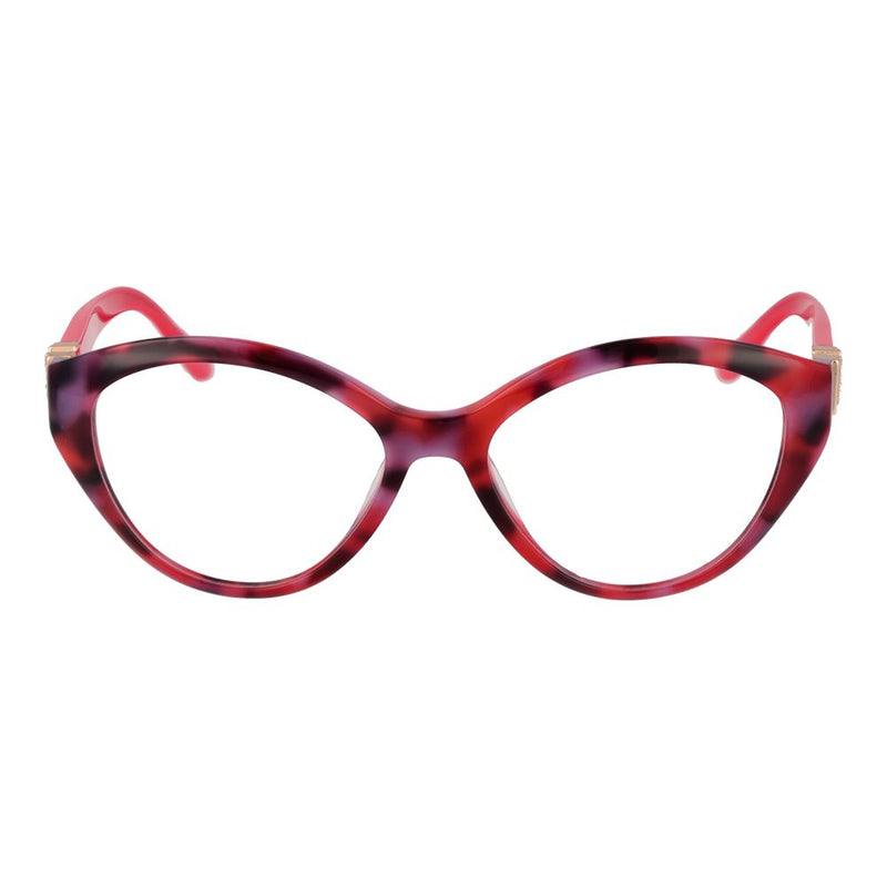 Marciano by Guess cat-eye eyeglass frames in multicolored acetate featuring red and purple tones