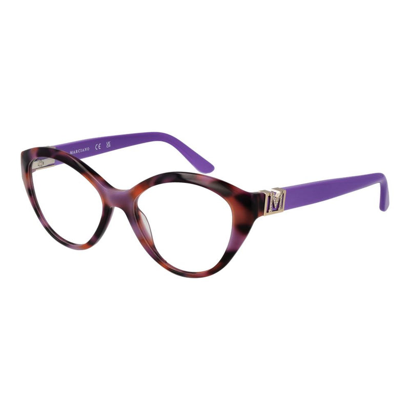 Marciano by Guess purple tortoiseshell acetate cat-eye glasses frames