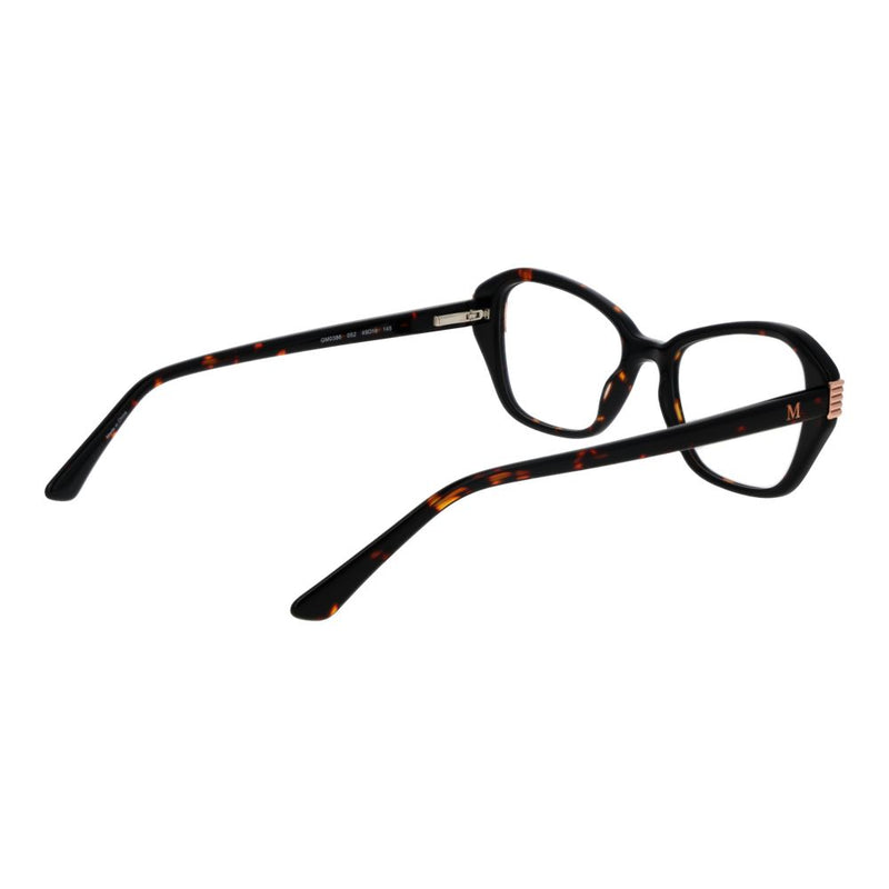 Brown tortoise-shell acetate eyeglass frames in a cat-eye style