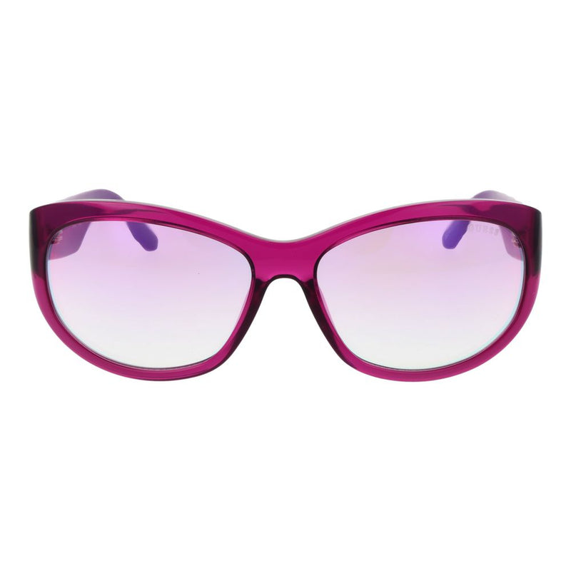 Guess purple plastic sunglasses with gradient tinted lenses