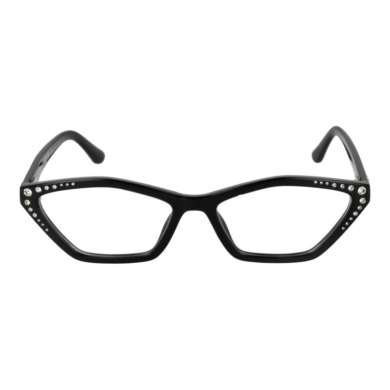 Marciano by Guess black plastic cat-eye glasses frames with crystal embellishments along the brow line