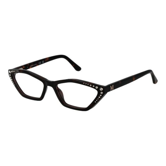 Brown tortoiseshell cat-eye glasses frames with crystal embellishments
