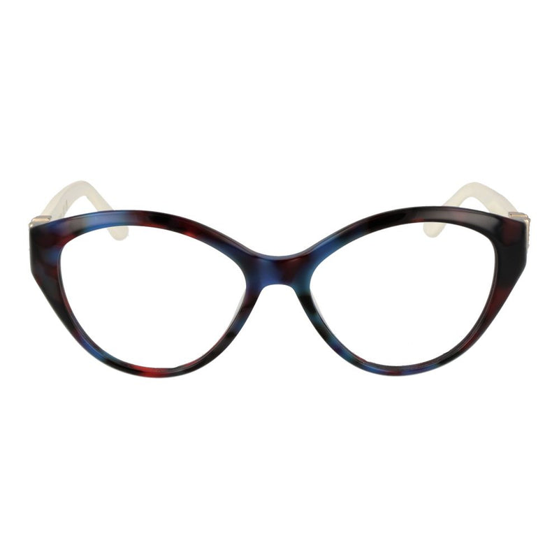 Blue and dark tortoise shell acetate cat-eye glasses frames