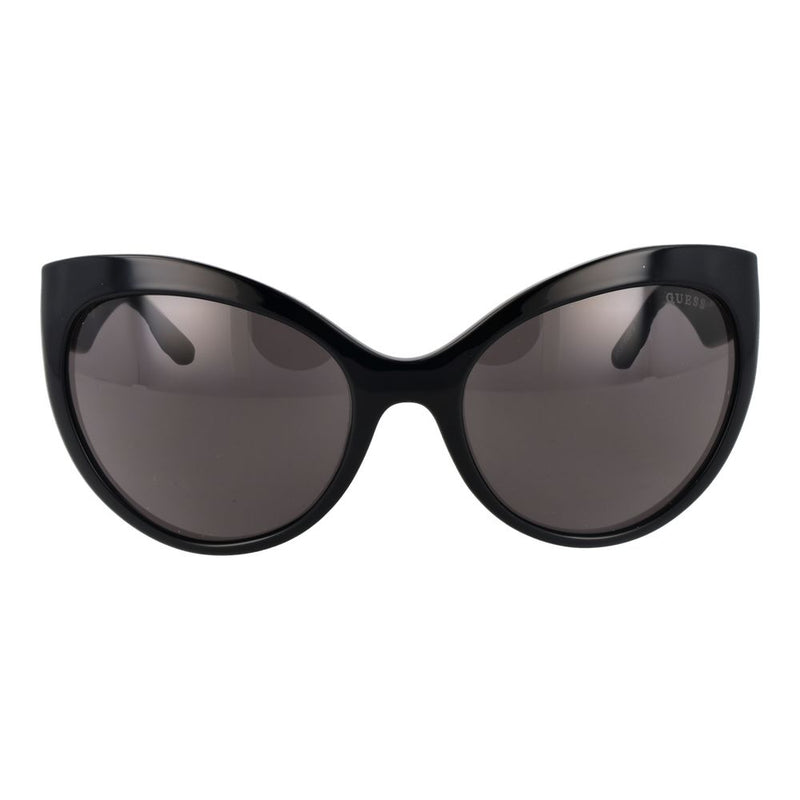 Guess black plastic cat eye sunglasses with dark tinted lenses